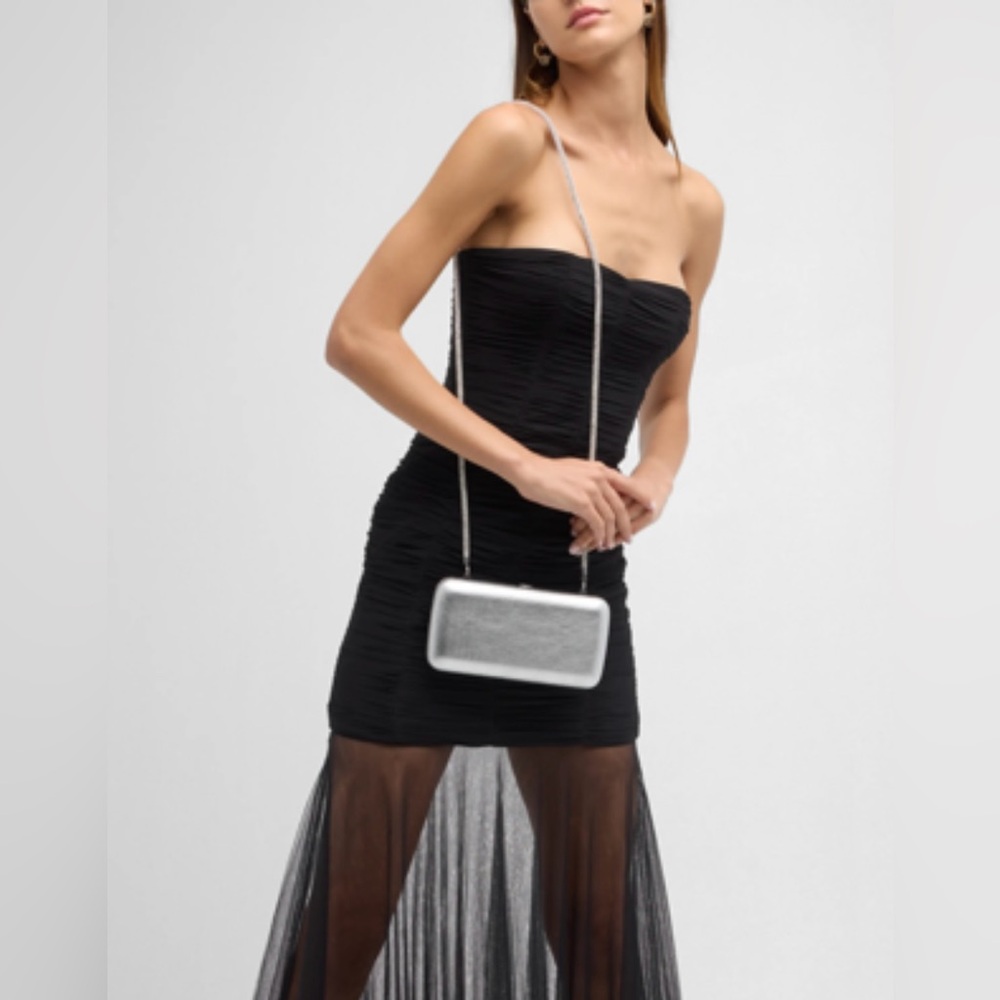 Jeffrey Levinson Finley Metallic Cocktail Party Clutch Bag